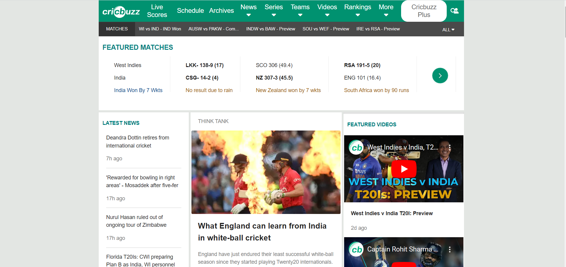 Crickbuzz Clone